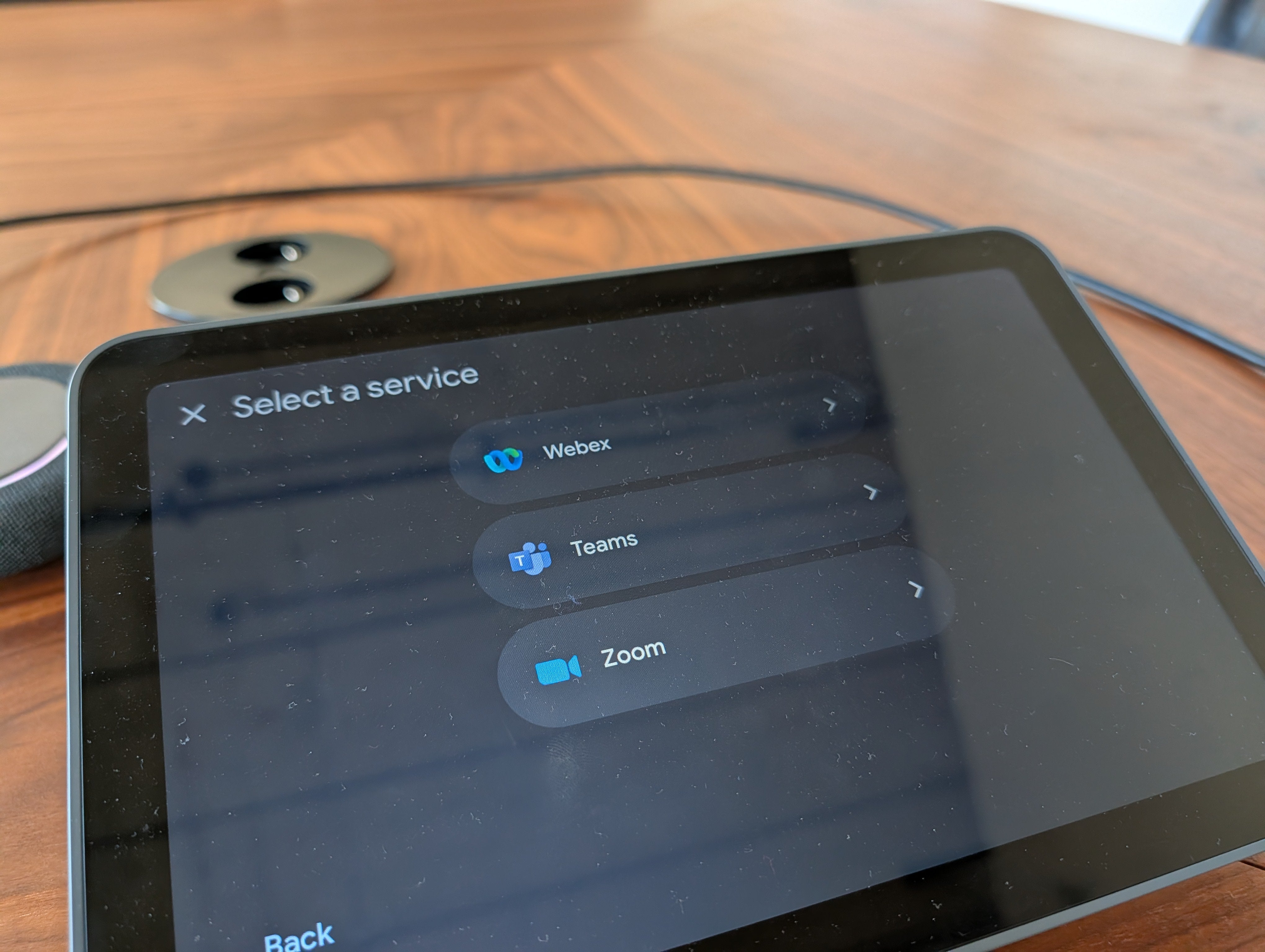 Spring in Teams vanuit je Google Meet Hardware