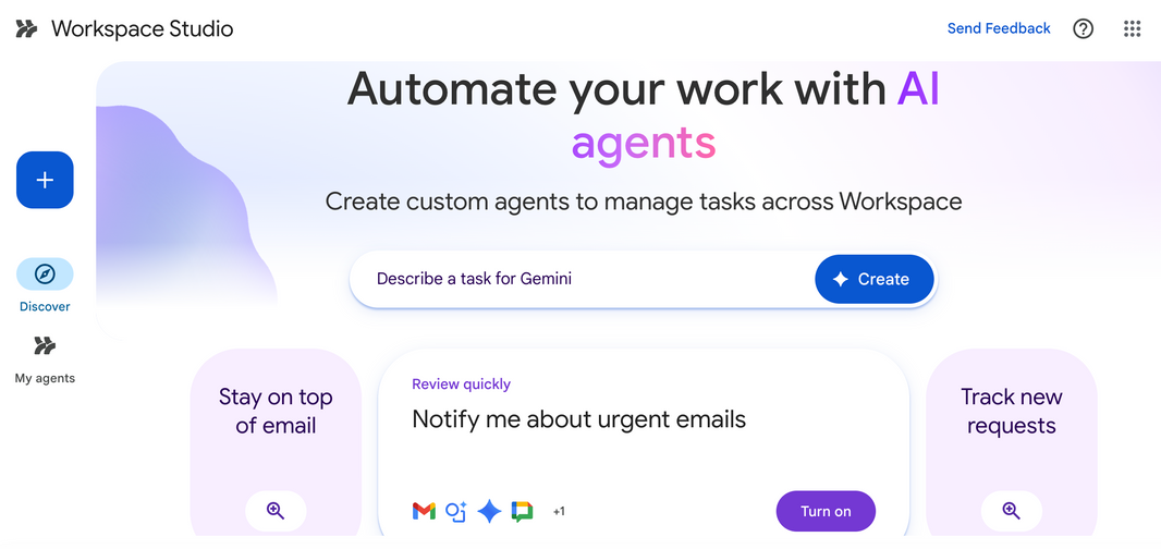 Knutselen met de Google Workspace Studio