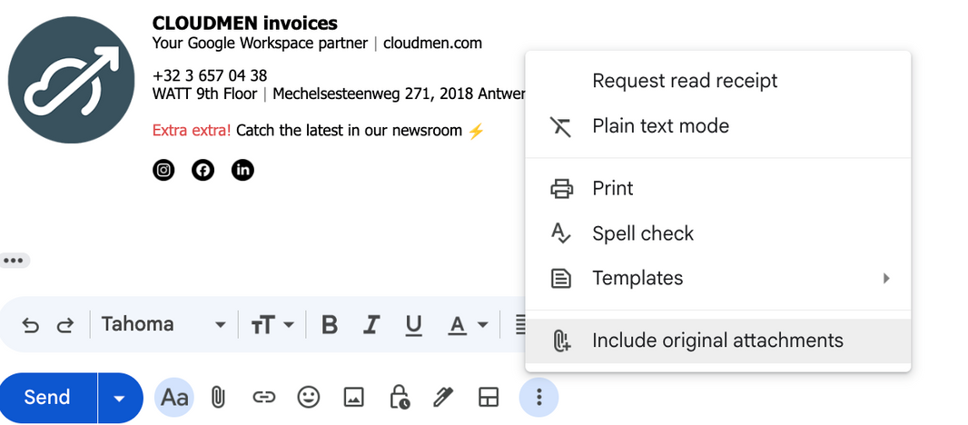 Bijlage vergeten? Bijlange niet.