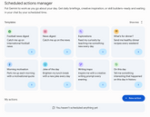 Trek je planning met Scheduled Actions