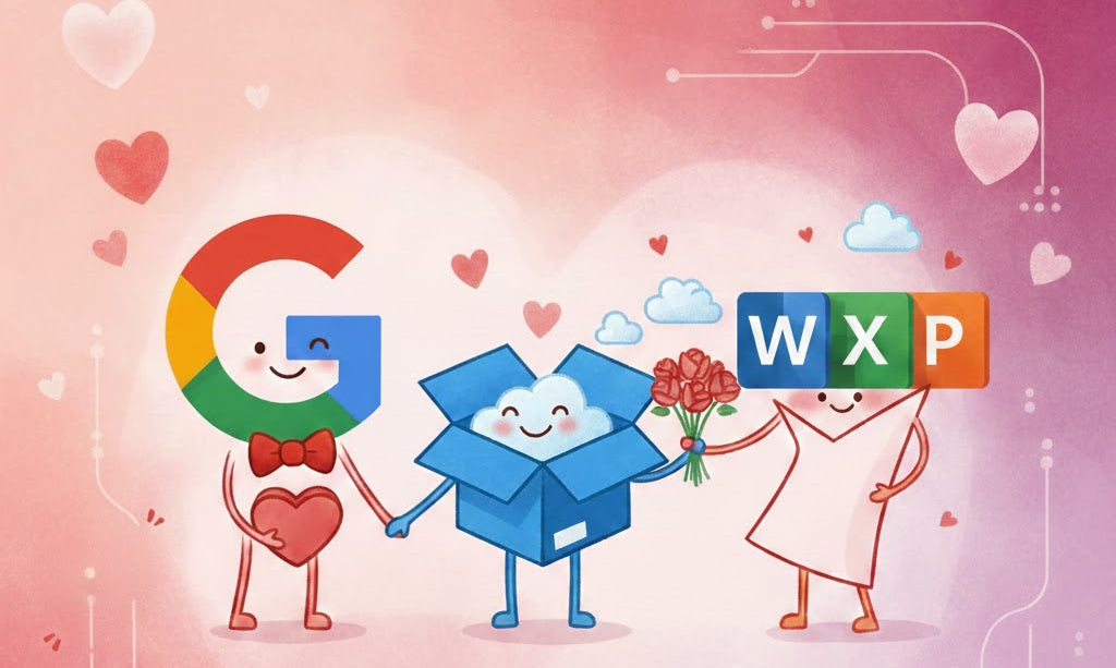 Google Drive <3 Dropbox + Microsoft bestanden (mét wachtwoord!)