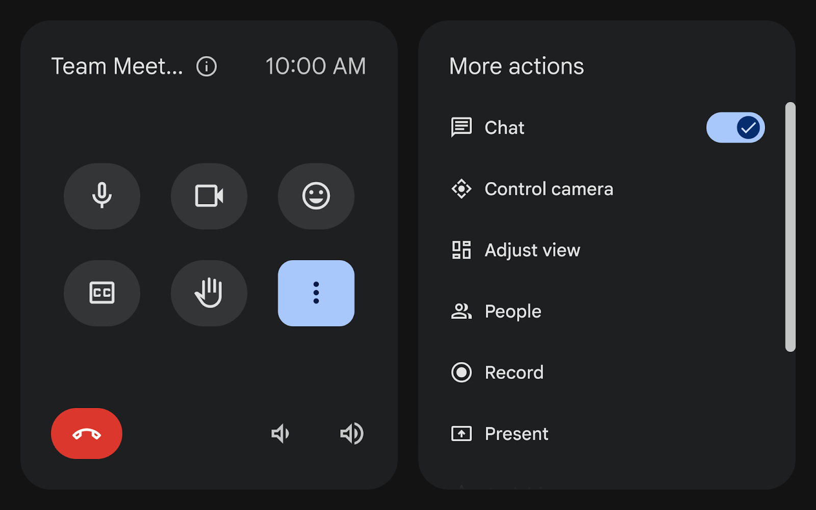 Nieuwe gebruikersinterface voor Google Meet Hardware