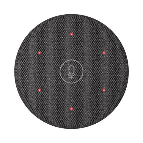 Google Meet Rally Mic Pod 2 microfoonpod, donkergrijs met LED-ring en logo