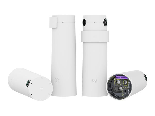 Witte Sight camera-set met twee staanders en losse cilinder
